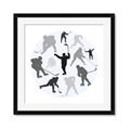 Picture of Hockey Party _GroupedProduct_Square_Mini_ _GroupedProduct_Square_Framed_Matted_