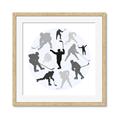 Picture of Hockey Party _GroupedProduct_Square_Mini_ _GroupedProduct_Square_Framed_Matted_