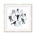 Picture of Hockey Party _GroupedProduct_Square_Mini_ _GroupedProduct_Square_Framed_Matted_