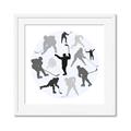 Picture of Hockey Party _GroupedProduct_Square_Mini_ _GroupedProduct_Square_Framed_Matted_
