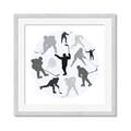 Picture of Hockey Party _GroupedProduct_Square_Mini_ _GroupedProduct_Square_Framed_Matted_