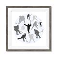Picture of Hockey Party _GroupedProduct_Square_Mini_ _GroupedProduct_Square_Framed_Matted_