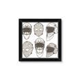 Picture of All the Masks _GroupedProduct_Square_Mini_ _GroupedProduct_Square_Framed_Matted_