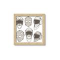 Picture of All the Masks _GroupedProduct_Square_Mini_ _GroupedProduct_Square_Framed_Matted_