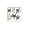 Picture of All the Masks _GroupedProduct_Square_Mini_ _GroupedProduct_Square_Framed_Matted_
