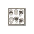 Picture of All the Masks _GroupedProduct_Square_Mini_ _GroupedProduct_Square_Framed_Matted_