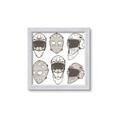 Picture of All the Masks _GroupedProduct_Square_Mini_ _GroupedProduct_Square_Framed_Matted_