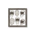 Picture of All the Masks _GroupedProduct_Square_Mini_ _GroupedProduct_Square_Framed_Matted_