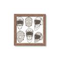 Picture of All the Masks _GroupedProduct_Square_Mini_ _GroupedProduct_Square_Framed_Matted_