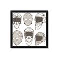 Picture of All the Masks _GroupedProduct_Square_Mini_ _GroupedProduct_Square_Framed_Matted_