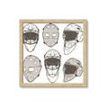 Picture of All the Masks _GroupedProduct_Square_Mini_ _GroupedProduct_Square_Framed_Matted_