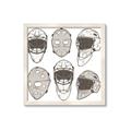 Picture of All the Masks _GroupedProduct_Square_Mini_ _GroupedProduct_Square_Framed_Matted_