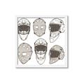 Picture of All the Masks _GroupedProduct_Square_Mini_ _GroupedProduct_Square_Framed_Matted_