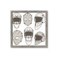 Picture of All the Masks _GroupedProduct_Square_Mini_ _GroupedProduct_Square_Framed_Matted_