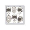 Picture of All the Masks _GroupedProduct_Square_Mini_ _GroupedProduct_Square_Framed_Matted_