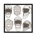 Picture of All the Masks _GroupedProduct_Square_Mini_ _GroupedProduct_Square_Framed_Matted_