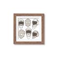 Picture of All the Masks _GroupedProduct_Square_Mini_ _GroupedProduct_Square_Framed_Matted_