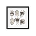 Picture of All the Masks _GroupedProduct_Square_Mini_ _GroupedProduct_Square_Framed_Matted_