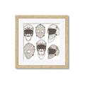 Picture of All the Masks _GroupedProduct_Square_Mini_ _GroupedProduct_Square_Framed_Matted_