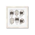 Picture of All the Masks _GroupedProduct_Square_Mini_ _GroupedProduct_Square_Framed_Matted_
