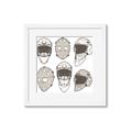Picture of All the Masks _GroupedProduct_Square_Mini_ _GroupedProduct_Square_Framed_Matted_