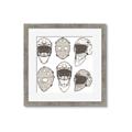 Picture of All the Masks _GroupedProduct_Square_Mini_ _GroupedProduct_Square_Framed_Matted_
