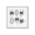 Picture of All the Masks _GroupedProduct_Square_Mini_ _GroupedProduct_Square_Framed_Matted_