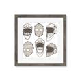 Picture of All the Masks _GroupedProduct_Square_Mini_ _GroupedProduct_Square_Framed_Matted_