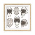 Picture of All the Masks _GroupedProduct_Square_Mini_ _GroupedProduct_Square_Framed_Matted_