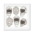 Picture of All the Masks _GroupedProduct_Square_Mini_ _GroupedProduct_Square_Framed_Matted_