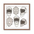 Picture of All the Masks _GroupedProduct_Square_Mini_ _GroupedProduct_Square_Framed_Matted_