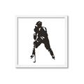 Picture of Player Silhouette _GroupedProduct_Square_Mini_ _GroupedProduct_Square_Framed_Matted_