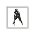 Picture of Player Silhouette _GroupedProduct_Square_Mini_ _GroupedProduct_Square_Framed_Matted_