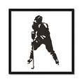 Picture of Player Silhouette _GroupedProduct_Square_Mini_ _GroupedProduct_Square_Framed_Matted_