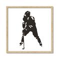 Picture of Player Silhouette _GroupedProduct_Square_Mini_ _GroupedProduct_Square_Framed_Matted_