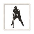 Picture of Player Silhouette _GroupedProduct_Square_Mini_ _GroupedProduct_Square_Framed_Matted_