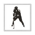 Picture of Player Silhouette _GroupedProduct_Square_Mini_ _GroupedProduct_Square_Framed_Matted_