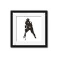 Picture of Player Silhouette _GroupedProduct_Square_Mini_ _GroupedProduct_Square_Framed_Matted_