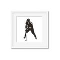 Picture of Player Silhouette _GroupedProduct_Square_Mini_ _GroupedProduct_Square_Framed_Matted_