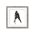 Picture of Player Silhouette _GroupedProduct_Square_Mini_ _GroupedProduct_Square_Framed_Matted_