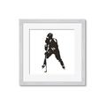 Picture of Player Silhouette _GroupedProduct_Square_Mini_ _GroupedProduct_Square_Framed_Matted_