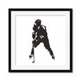 Picture of Player Silhouette _GroupedProduct_Square_Mini_ _GroupedProduct_Square_Framed_Matted_