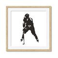 Picture of Player Silhouette _GroupedProduct_Square_Mini_ _GroupedProduct_Square_Framed_Matted_