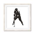 Picture of Player Silhouette _GroupedProduct_Square_Mini_ _GroupedProduct_Square_Framed_Matted_