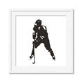 Picture of Player Silhouette _GroupedProduct_Square_Mini_ _GroupedProduct_Square_Framed_Matted_