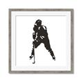 Picture of Player Silhouette _GroupedProduct_Square_Mini_ _GroupedProduct_Square_Framed_Matted_
