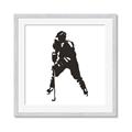 Picture of Player Silhouette _GroupedProduct_Square_Mini_ _GroupedProduct_Square_Framed_Matted_