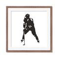 Picture of Player Silhouette _GroupedProduct_Square_Mini_ _GroupedProduct_Square_Framed_Matted_