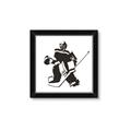 Picture of Goalie Silhouette _GroupedProduct_Square_Mini_ _GroupedProduct_Square_Framed_Matted_