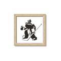 Picture of Goalie Silhouette _GroupedProduct_Square_Mini_ _GroupedProduct_Square_Framed_Matted_